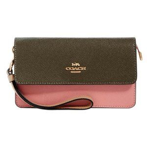 COACH Foldover Wristlet Wallet Clutch Case